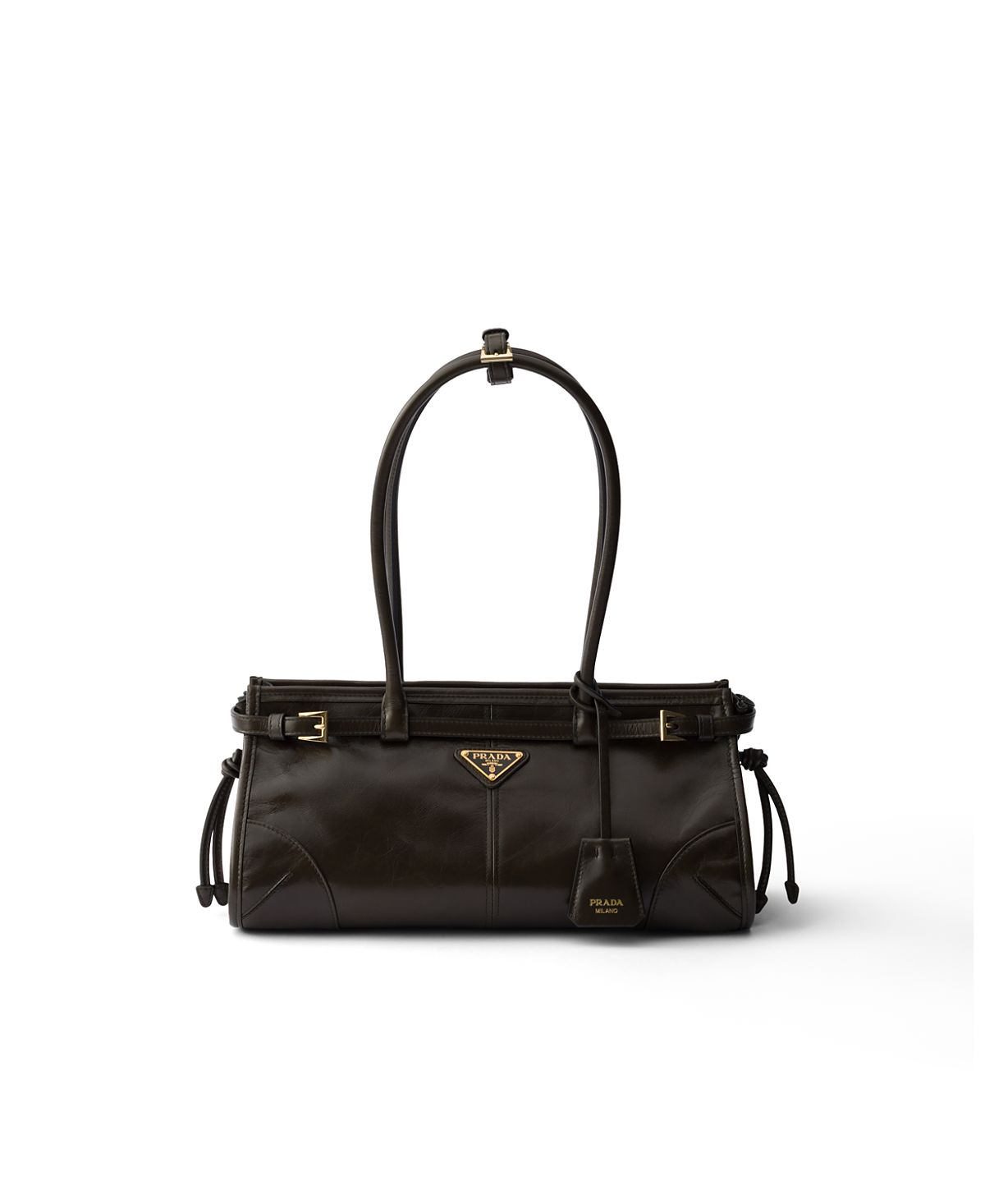 Prada Bonnie Medium Convertible Leather Shoulder Handbag