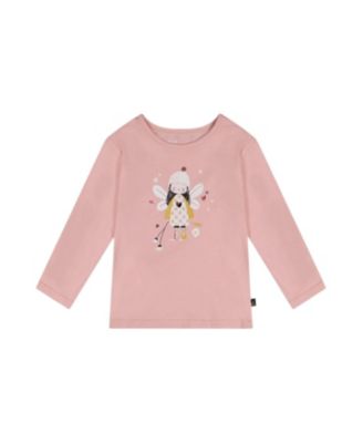 Girls' Organic Cotton Angel Detail Long Sleeve T-Shirt - Big Kid