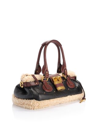 Paddington Merino Shearling & Leather Shoulder Bag