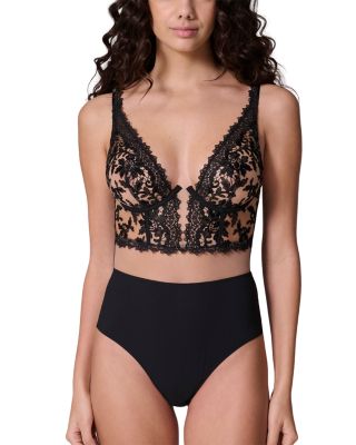 Fantasme Embroidered Lace Bodysuit