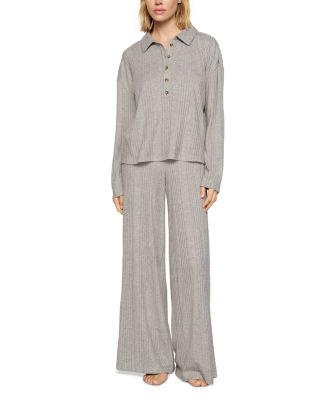 Ribbed Wide Leg Pants