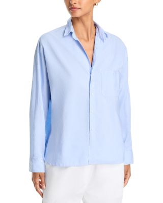 Oona Cotton Continuous Sleeve Button Up Shirt