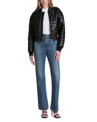 Faux Leather Bomber Jacket - thumbnail 2