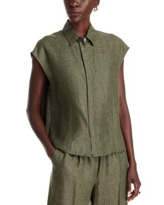 Linen Boxy Vest