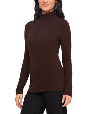 Ribbed Long Sleeve Turtleneck Top
