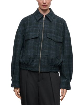 Eugene Plaid Zip Front Jacket