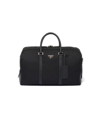  Re-nylon and Saffiano Leather Duffel Bag