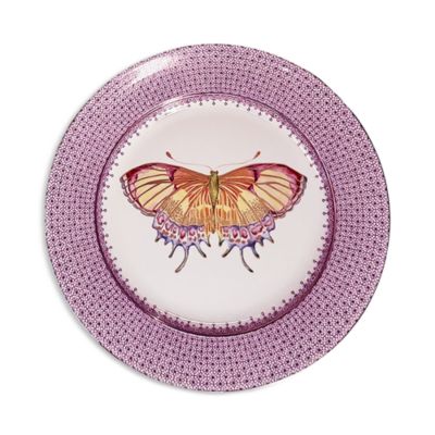 Plum Lace Butterfly Plate