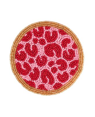 Dadri Beaded Coaster, Diameter 4"