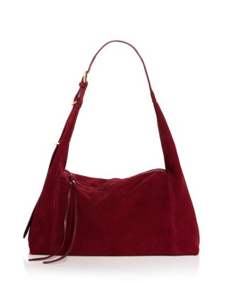 Large Suede Hobo Bag - Exclusive
