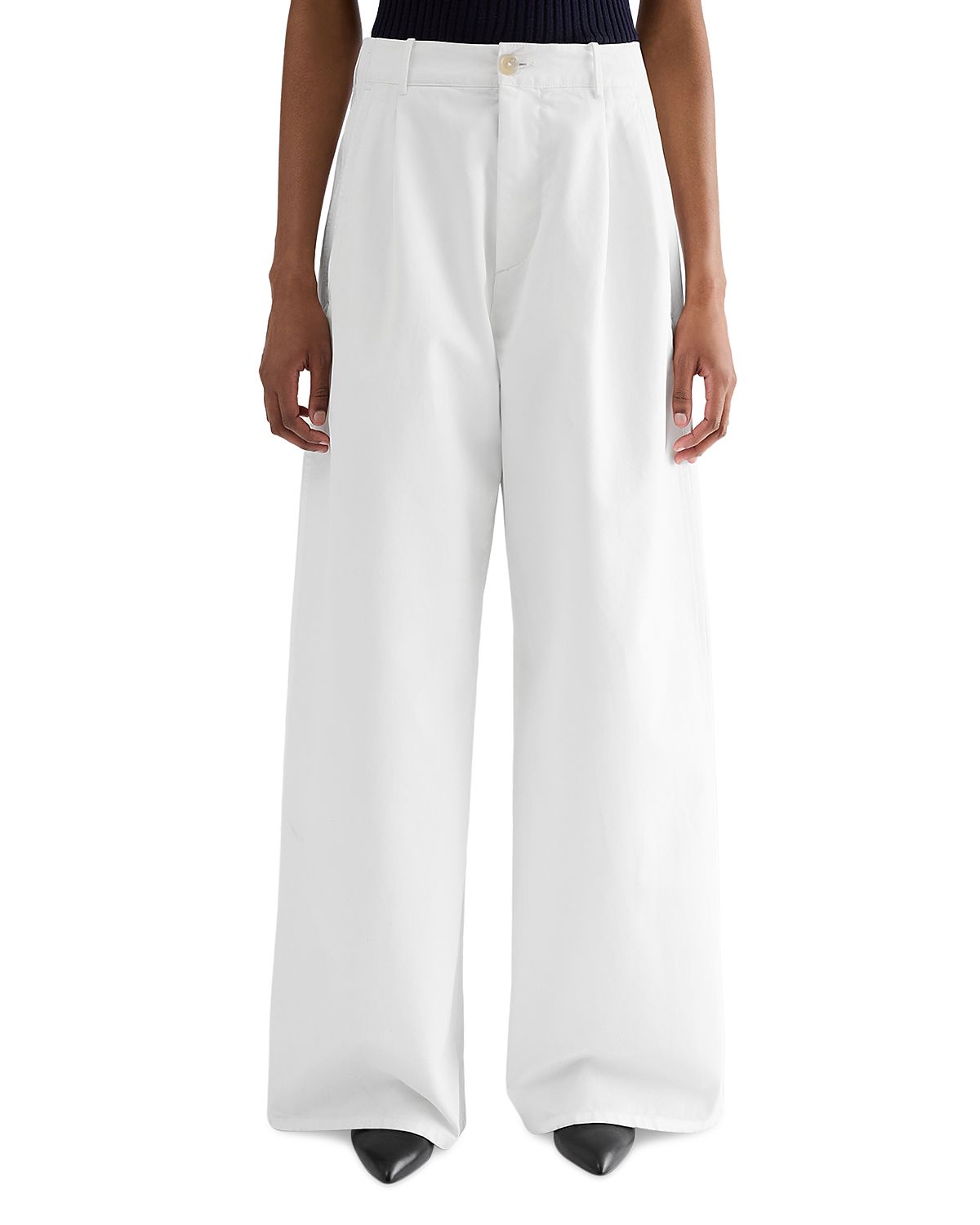 Jil Sander Mid Rise Cotton Trousers