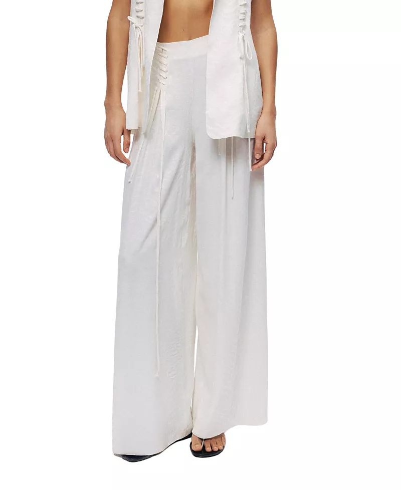 Nocturne Lace Up Wide Leg Pants