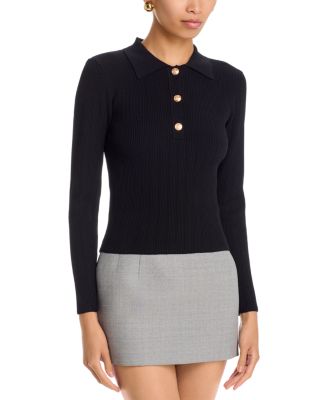 Gold Button Polo Sweater - Exclusive