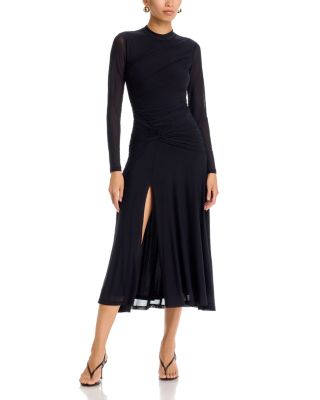 Selene Ruched Long Sleeve Dress