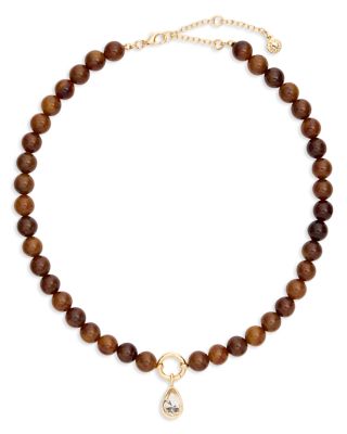 Janette Beaded Ring Necklace, 17"-20"