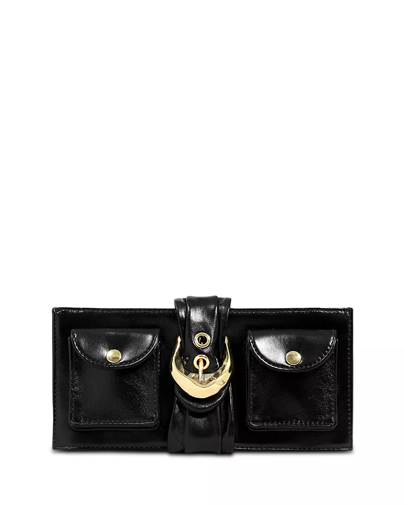 Alexis Bittar Patent Leather Buckle Clutch