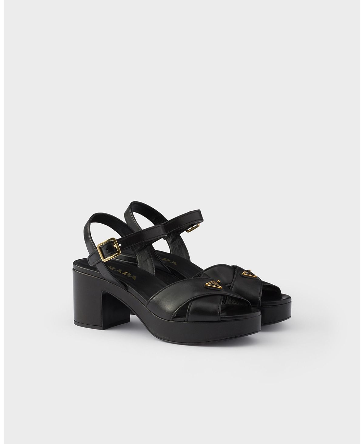 Prada Women's Nappa Leather Platform Sandals
