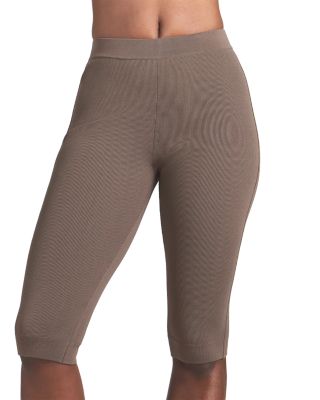 Refined Knit High Wast Capri Pants