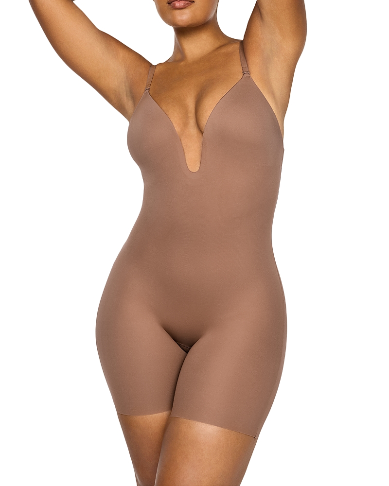 Spanx SPANXshape Suit Your Fancy Plunge Low Back Mid Thigh Bodysuit