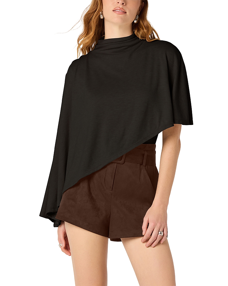 Astr the Label Jailene Asymmetric Hem Poncho Top