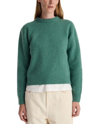 Mouline Crewneck Wool Blend Sweater