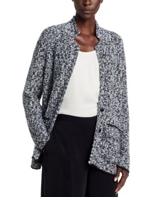 Notch Collar Cotton & Nylon Jacket - thumbnail 3