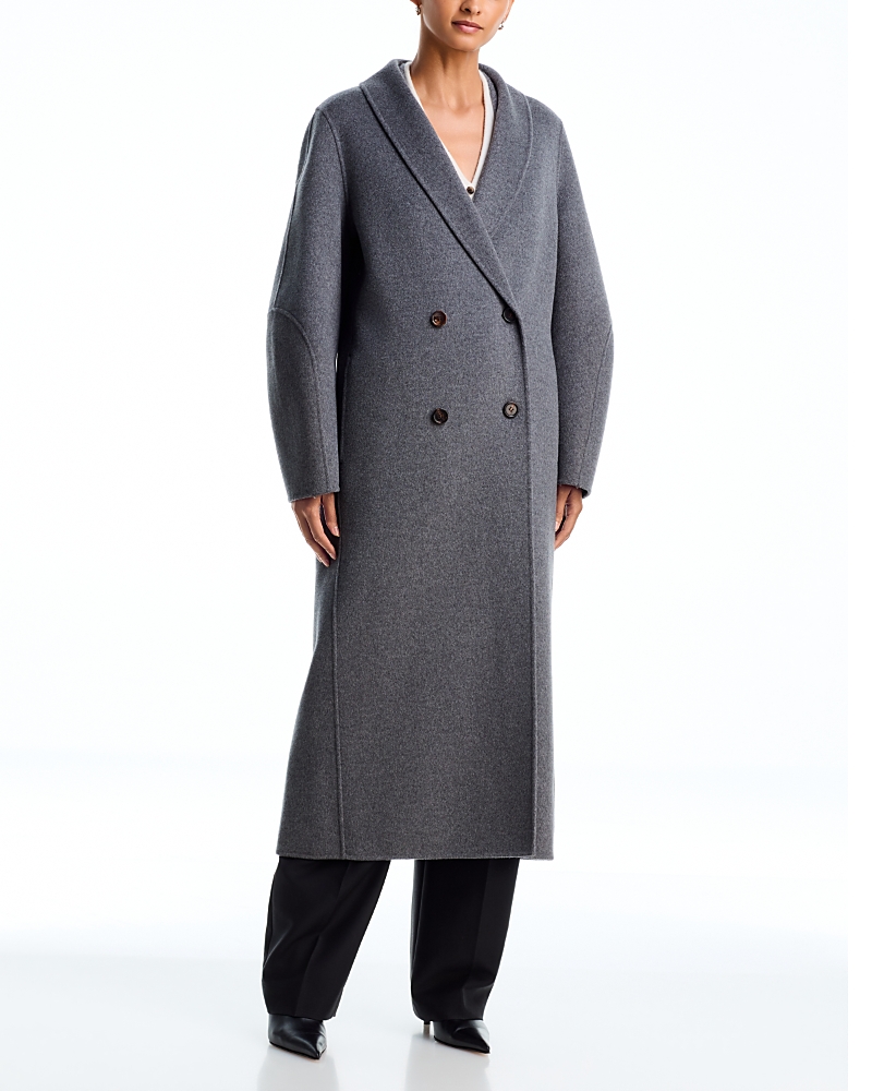 Lisa Yang Double Shawl Wool & Cashmere Coat