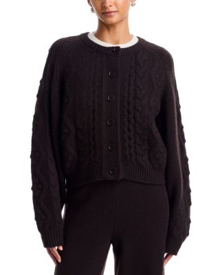 Winroe Cable Knit Cashmere Cardigan