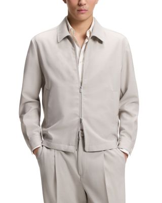 P-Carper Performance Wool Slim Fit Zip Blouson Jacket