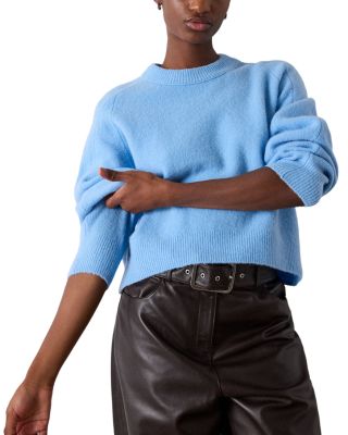 Curved Hem Knit Pullover Sweater
