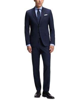 H-Huge Tonal Plaid Slim Fit Suit