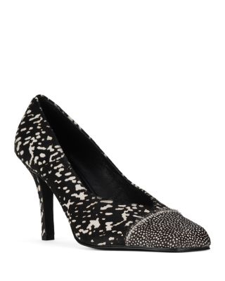 Women's Sound-F Calf Hair Two Tone Pumps