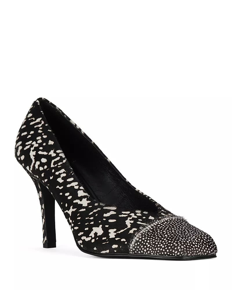 Jeffrey Campbell Women's Sound-f Calf Hair Two Tone Pumps