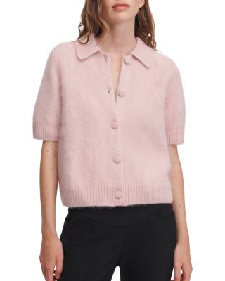 Jada Brushed Cashmere Short Sleeve Cardigan