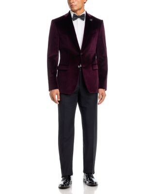 Velvet Slim Fit Cotton Blend Dinner Jacket