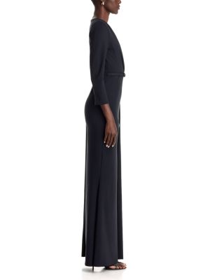 Avize Belted 3/4 Sleeve Gown - thumbnail 5