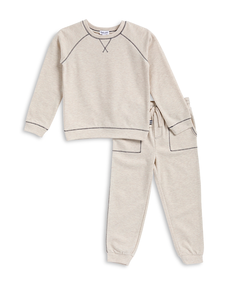 Splendid Boys' Canyon Cutie Sweatshirt & Jogger Pants Set - Little Kid In Gray