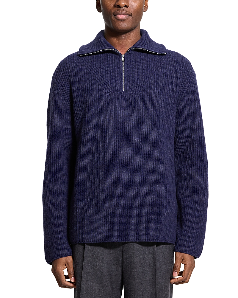 Theory Wool Boucle Turtleneck Sweater