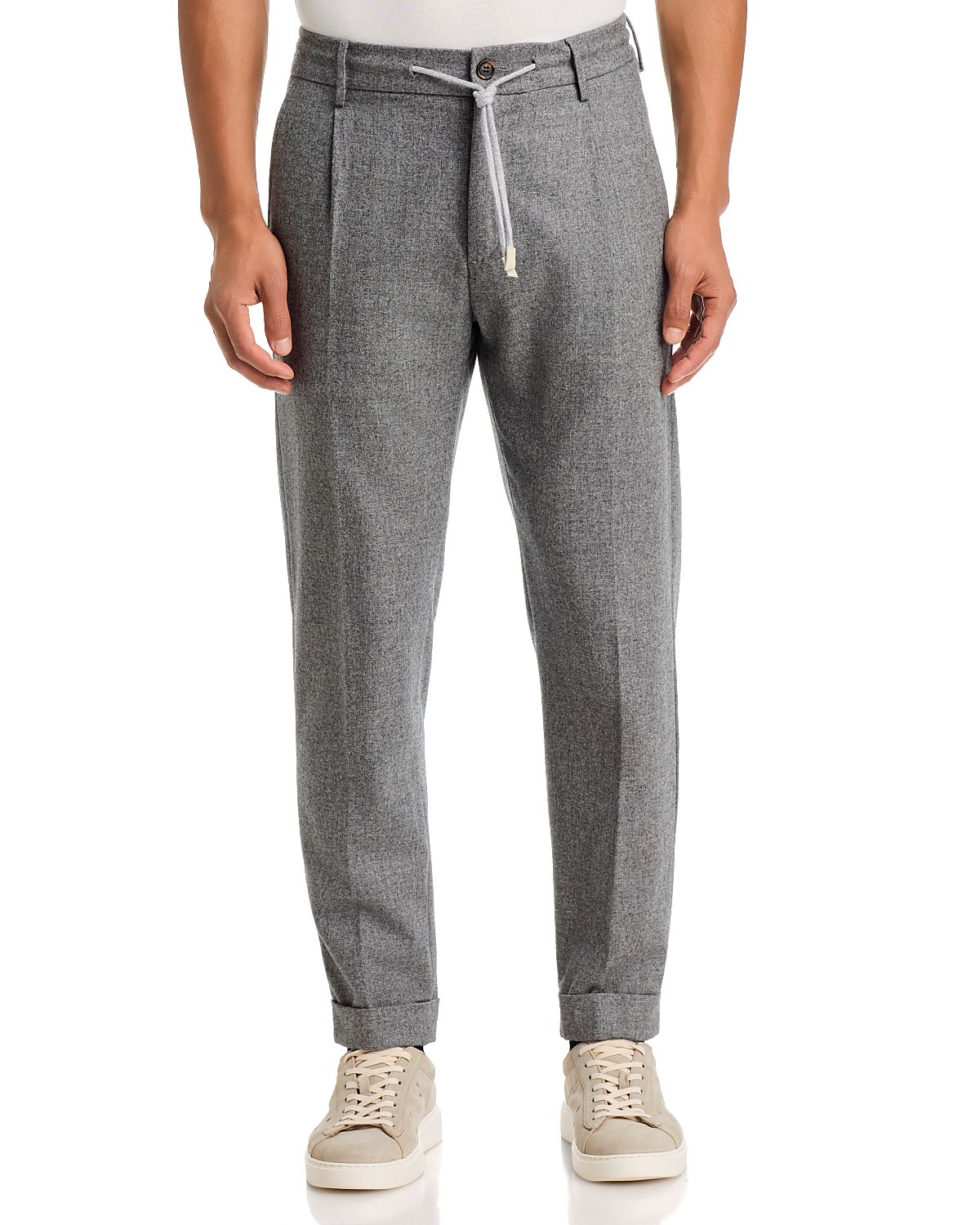 Eleventy Wool & Cotton Cashmere Jogger Pants
