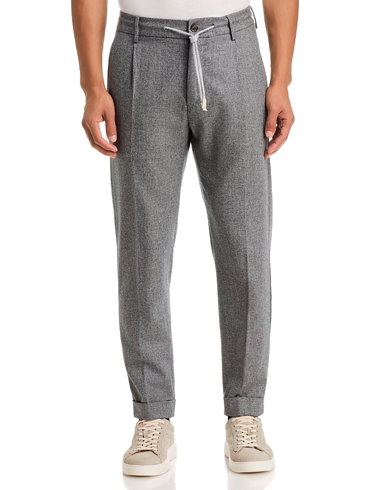 Eleventy Wool & Cotton Cashmere Jogger Pants