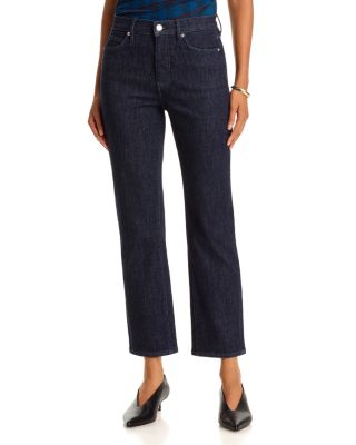 Milla High Rise Slim Ankle Straight Jeans in Indigo Rinse