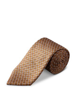 Geometric Woven Silk Tie