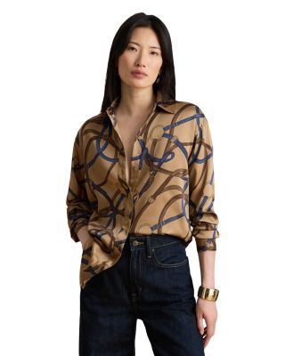 Printed Twill Relaxed Shirt