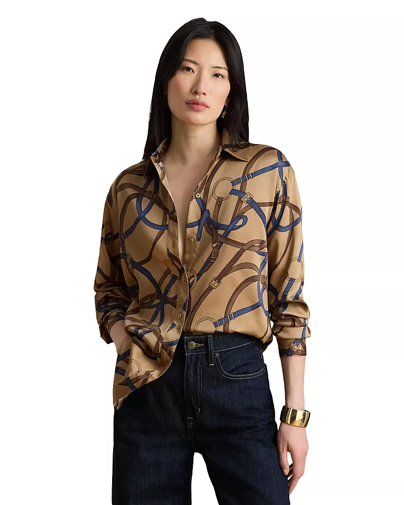 Lauren Ralph Lauren Printed Twill Relaxed Shirt