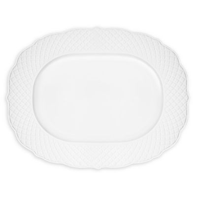 Empire White Oval Platter, Large