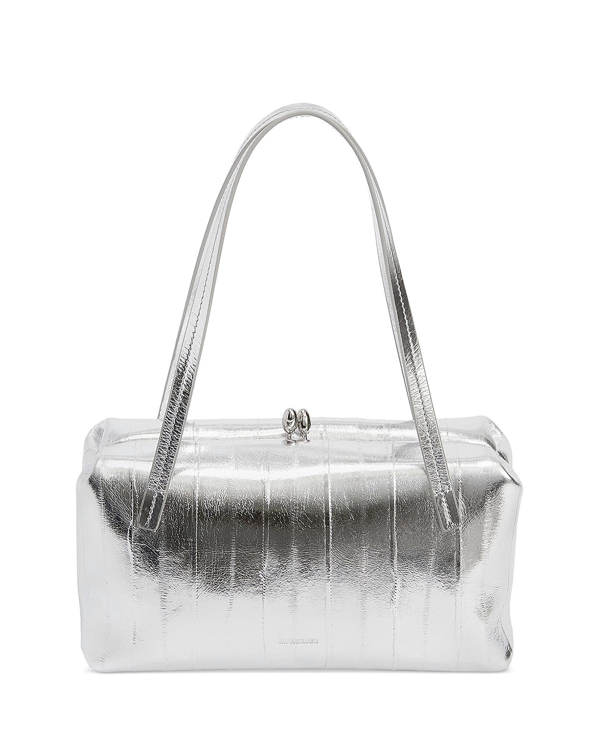 Jil Sander Goji Pillow Small Metallic Leather Shoulder Bag
