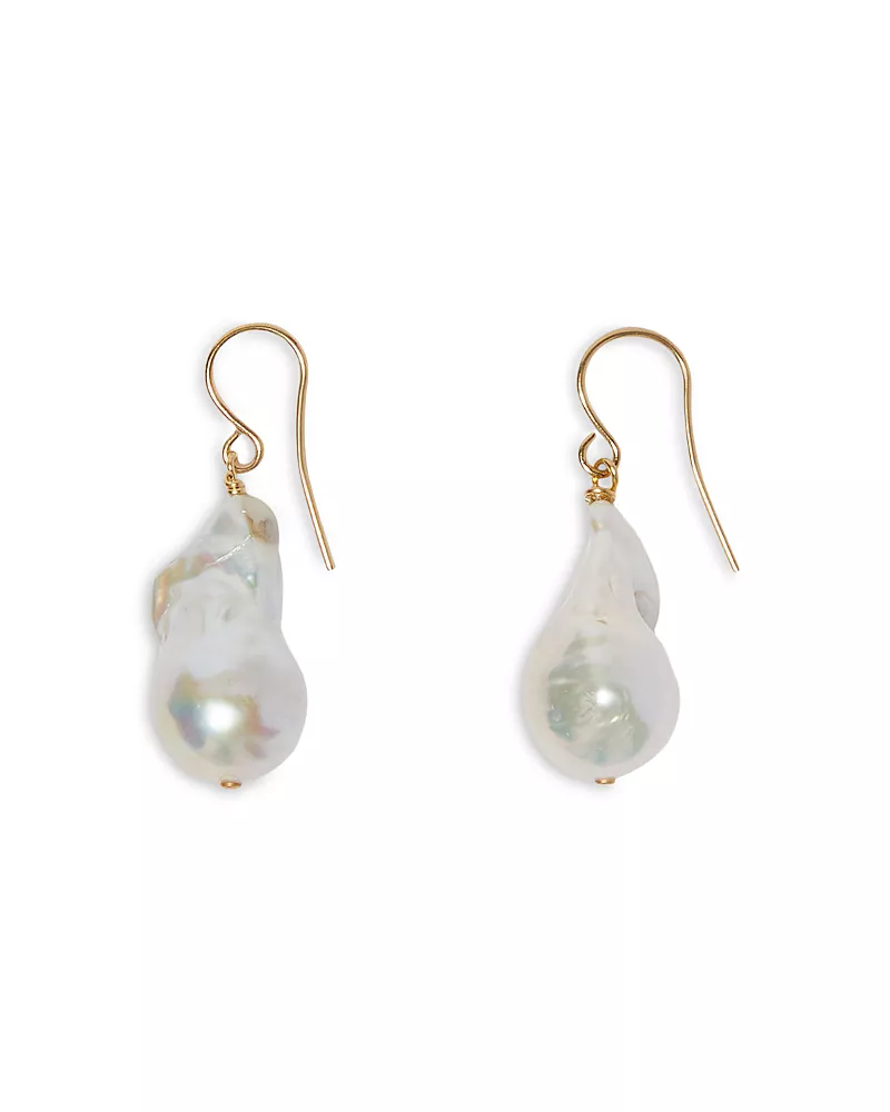 Jil Sander Cultured Freshwater Pearl Drop Earrings