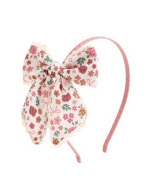 Girls' Berry Floral Bow Headband - Little Kid, Big Kid