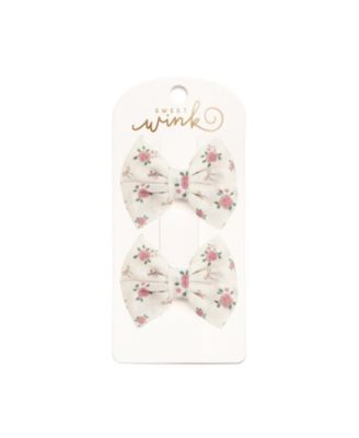 Girls' Coquette Rose Tulle Bow Clip Set - Little and Big Kid