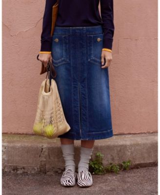 Fernanda Stretch Denim Skirt